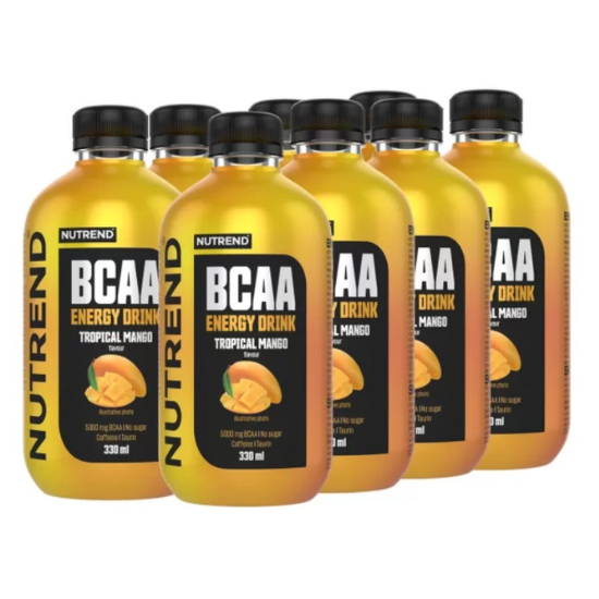 BCAA Energy Drink, Tropical Mango, 8 x 330 ml, Nutrend - Vitax.ro