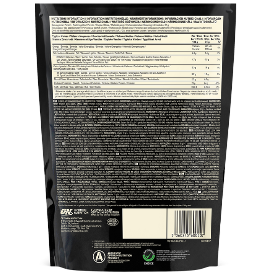 Gold Standard 100% Whey, Double Rich Chocolate, 450g, Optimum Nutrition - Vitax.ro