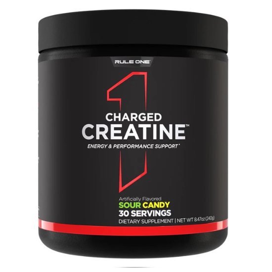 Charged Creatine, Sour Candy, 240g, Rule One - Vitax.ro