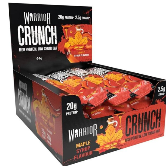 Crunch Bar, Maple Syrup, 12 bars, Warrior - Vitax.ro