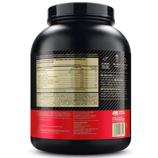 Gold Standard 100% Whey, Chocolate Hazelnut, 2240g, Optimum Nutrition