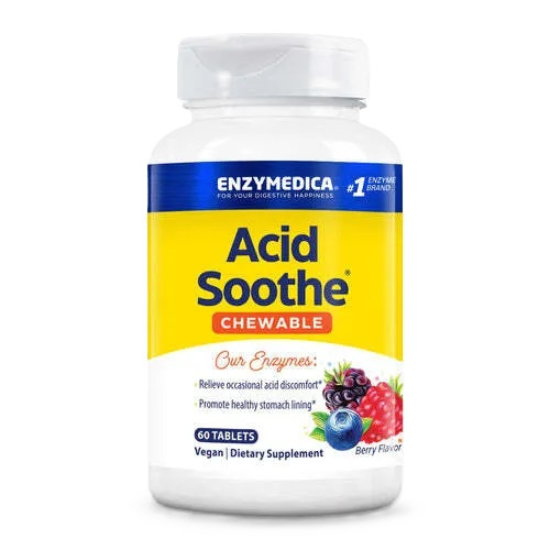 Acid Soothe Chewable, Berry, 60 tablets, Enzymedica - Vitax.ro