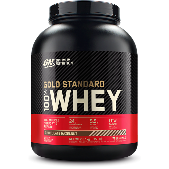 Gold Standard 100% Whey, Chocolate Hazelnut, 2240g, Optimum Nutrition - Vitax.ro