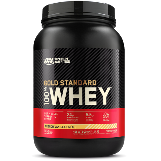 Gold Standard 100% Whey, French Vanilla Creme, 900g, Optimum Nutrition - Vitax.ro