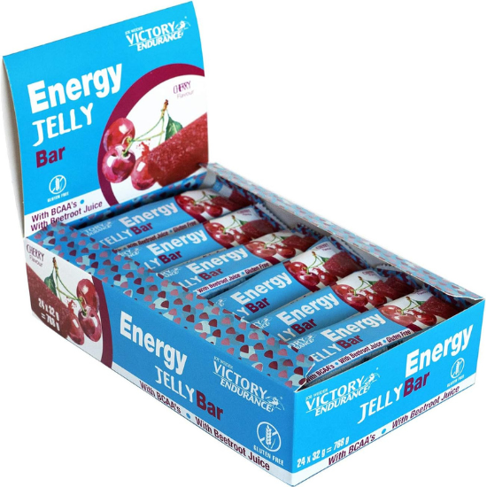 Joe Weider Victory Endurance Energy Jelly Bar, Cherry, 24 x 32g, Weider - Vitax.ro