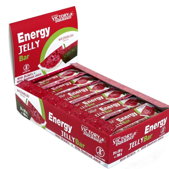 Joe Weider Victory Endurance Energy Jelly Bar, Watermelon, 24 x 32g, Weider - Vitax.ro