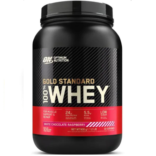 Gold Standard 100% Whey, White Chocolate Raspberry, 899g, Optimum Nutrition - Vitax.ro