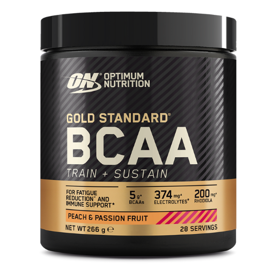 Gold Standard BCAA - Train + Sustain, Peach & Passionfruit, 266g, Optimum Nutrition - Vitax.ro
