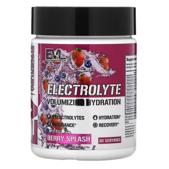 Electrolyte, Berry Splash, 114g, EVLution Nutrition - Vitax.ro