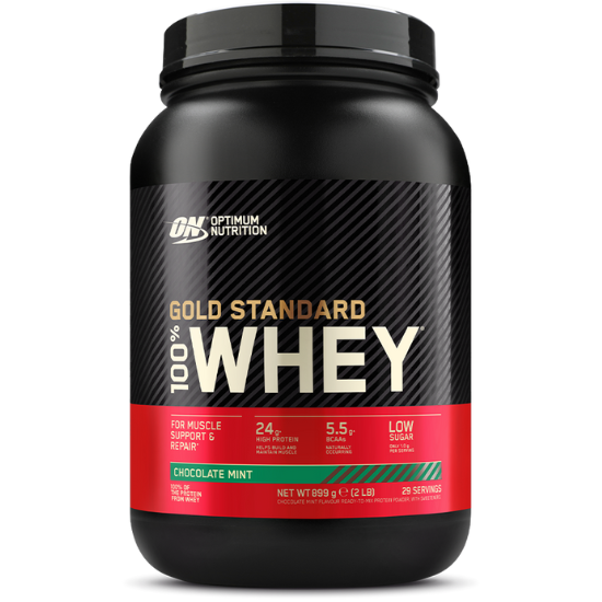 Gold Standard 100% Whey, Chocolate Mint, 900g, Optimum Nutrition