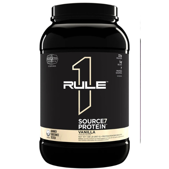 Source7 Protein, Vanilla Gelato, 897g, Rule One - Vitax.ro
