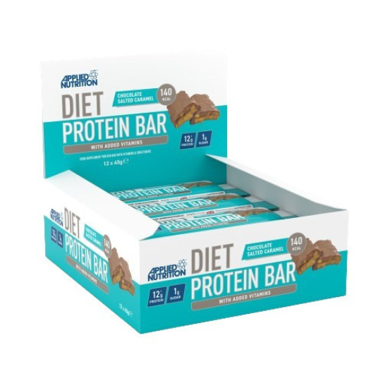Diet Protein Bar, Chocolate Salted Caramel, 12 x 45g, Applied Nutrition - Vitax.ro