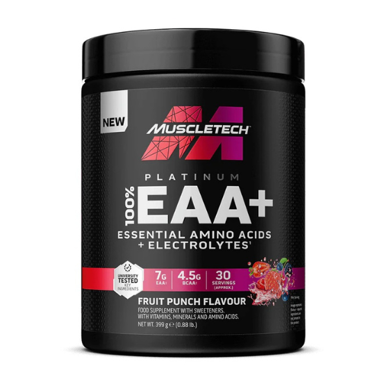 Platinum 100% EAA+, Fruit Punch, 393g, MuscleTech - Vitax.ro