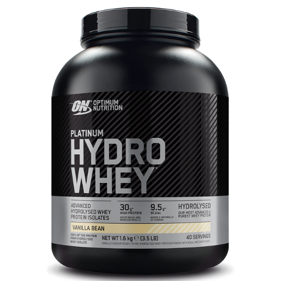 Platinum Hydrowhey, Vanilla Bean, 1600g, Optimum Nutrition - Vitax.ro