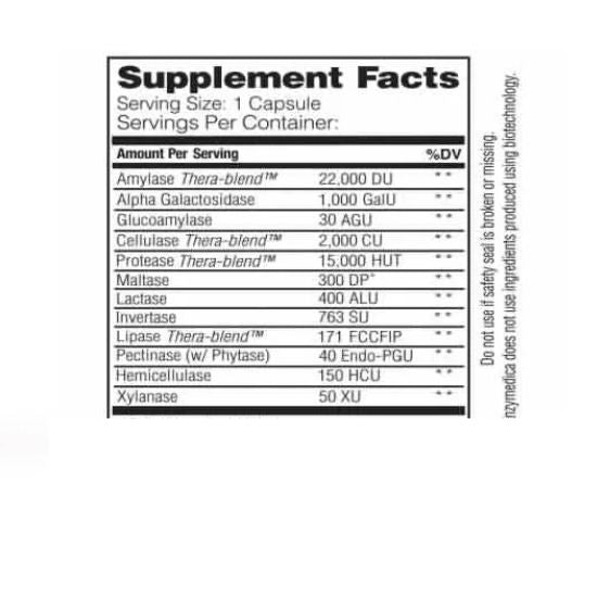VeggieGest, 90 capsules, Enzymedica - Vitax.ro