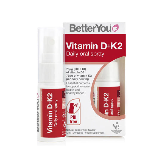 Vitamin D3 + K2 Daily Oral Spray, 12 ml, BetterYou - Vitax.ro