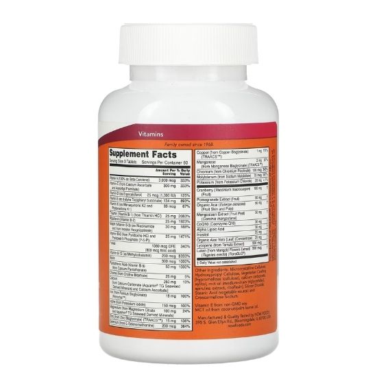 Eve Women's Multiple Vitamin, 180 tabs, NOW Foods - Vitax.ro