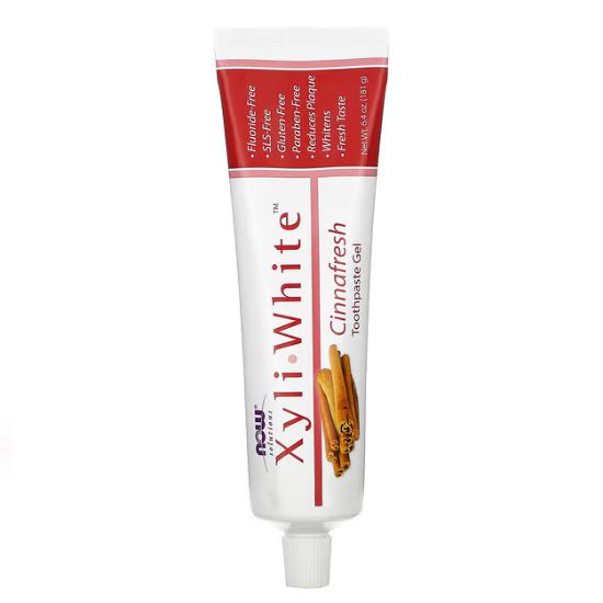 XyliWhite, Cinnafresh Toothpaste Gel, 181g, NOW Foods - Vitax.ro