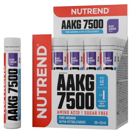 AAKG 7500, Blackcurrant, 20 x 25 ml, Nutrend - Vitax.ro
