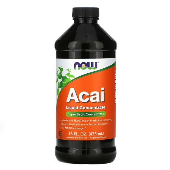 Acai Liquid Concentrate, 473 ml, NOW Foods - Vitax.ro