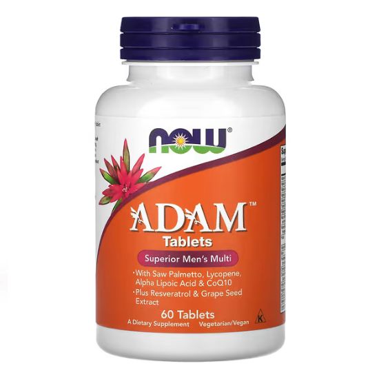 ADAM Multi-Vitamin for Men, 60 tablets, NOW Foods - Vitax.ro