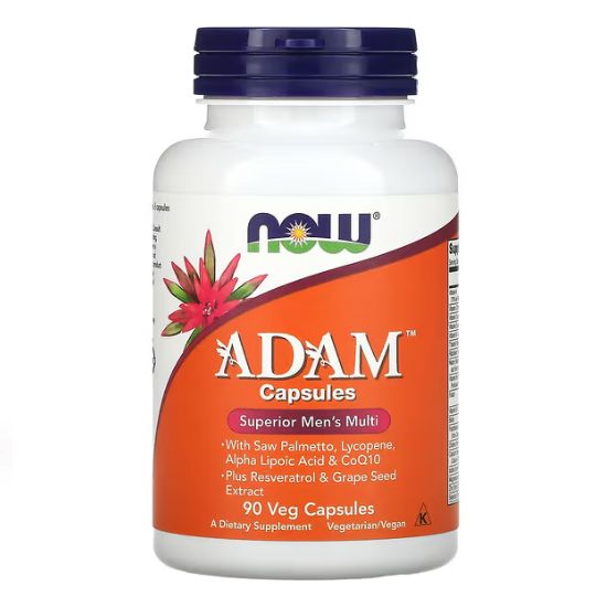 ADAM Multi-Vitamin for Men, 90 vcaps, NOW Foods - Vitax.ro