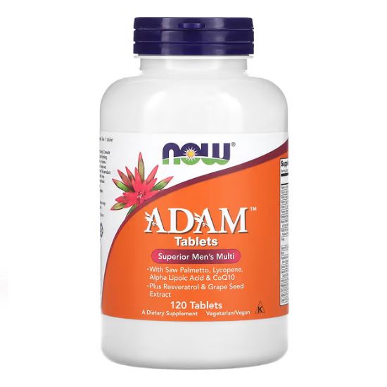 ADAM Multi-Vitamin for Men, 120 tablets, NOW Foods - Vitax.ro