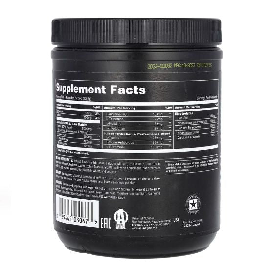 Animal Juiced Aminos, Strawberry Limeade, 366g, Universal Nutrition - Vitax.ro