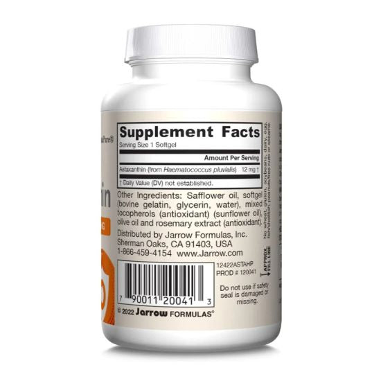 Astaxanthin 12mg, 30 Caps Moi, Jarrow Formulas
