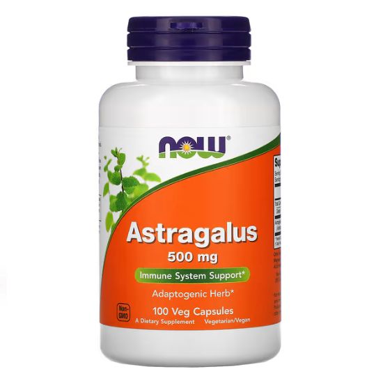 Astragalus, 500mg, 100 caps, NOW Foods - Vitax.ro