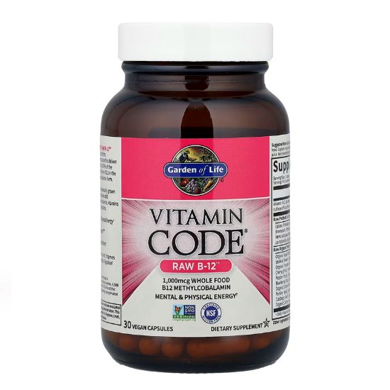 Vitamin Code Raw B-12, 30 vegan caps, Garden of Life - Vitax.ro