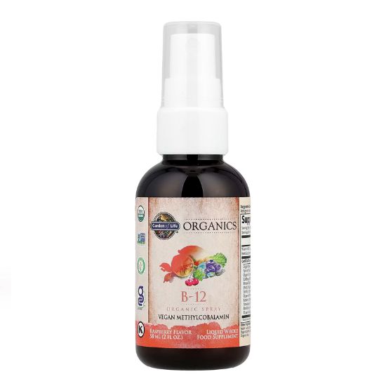 Mykind Organics B-12 Organic Spray, Raspberry, 58 ml, Garden of Life - Vitax.ro