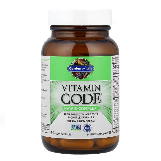 Vitamin Code Raw B-Complex, 60 vegan caps, Garden of Life - Vitax.ro
