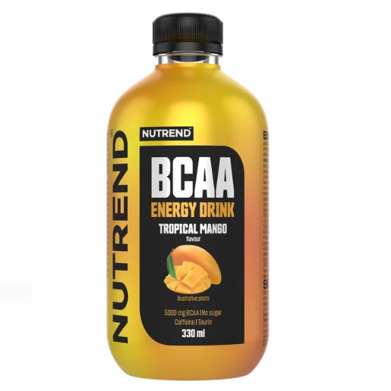 BCAA Energy Drink, Tropical Mango, 8 x 330 ml, Nutrend - Vitax.ro