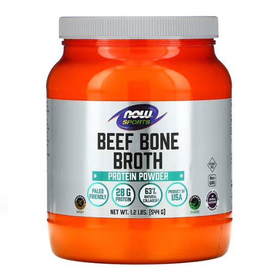 Bone Broth, Beef Powder, 544g, NOW Foods - Vitax.ro