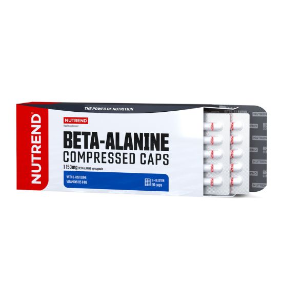 Beta-Alanine Compressed Caps, 90 caps, Nutrend - Vitax.ro