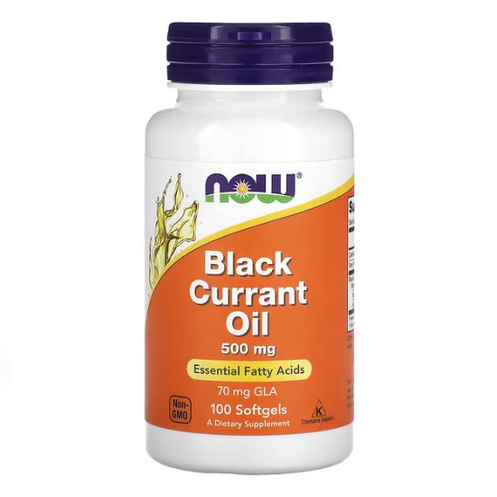 Black Currant Oil, 500mg, 100 softgels, NOW Foods - Vitax.ro