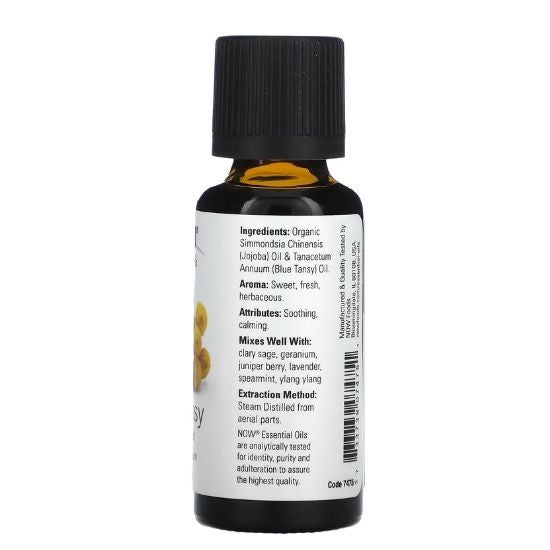 Essential Oil, Blue Tansy Oil, 30 ml, NOW Foods - Vitax.ro