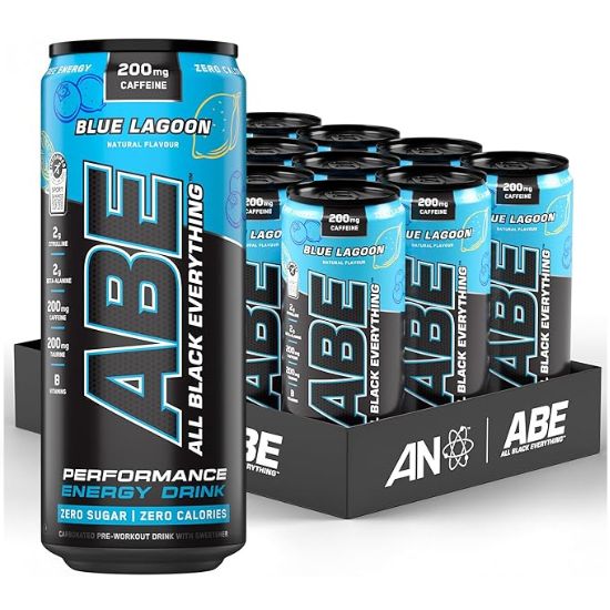 ABE Energy + Performance Cans, Blue Lagoon, 12 x 330 ml, Applied Nutrition - Vitax.ro