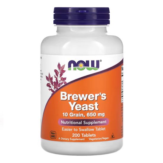 Brewer's Yeast, Tablets, 200 tablets, NOW Foods - Vitax.ro