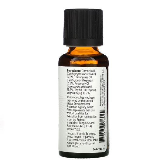 Essential Oil, Bug Ban, 30 ml, NOW Foods - Vitax.ro