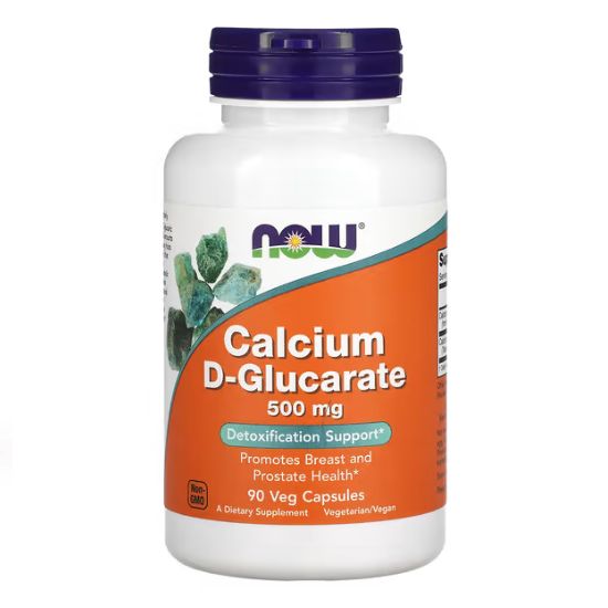Calcium D-Glucarate, 500mg, 90 vcaps, NOW Foods - Vitax.ro