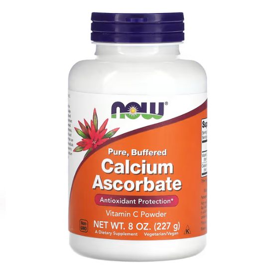 Calcium Ascorbate, Pure Buffered Powder, 227g, NOW Foods - Vitax.ro