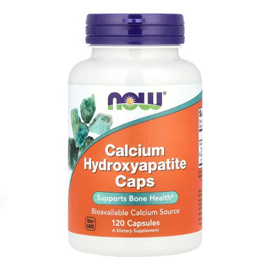 Calcium Hydroxyapatite, 120 caps, NOW Foods - Vitax.ro