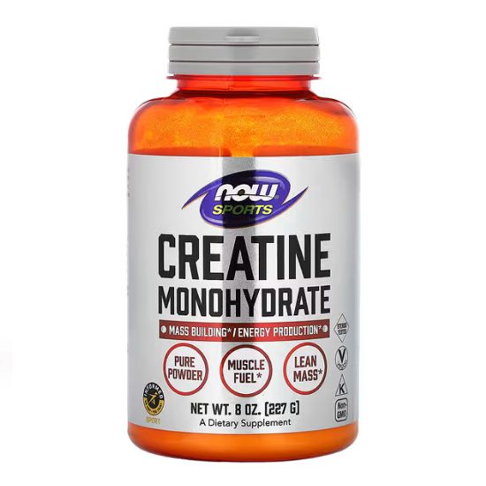 Creatine Monohydrate, Pure Powder, 227g, NOW Foods - Vitax.ro