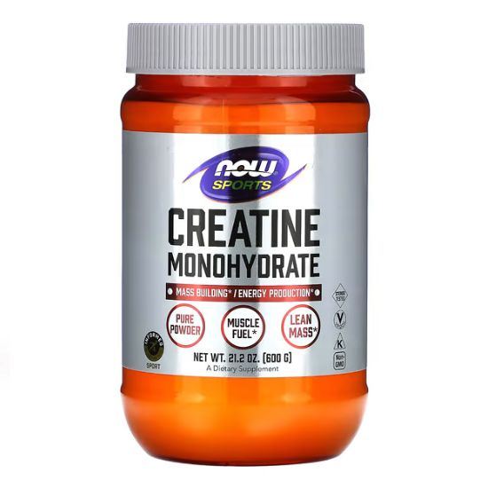 Creatine Monohydrate, Pure Powder, 600g, NOW Foods - Vitax.ro