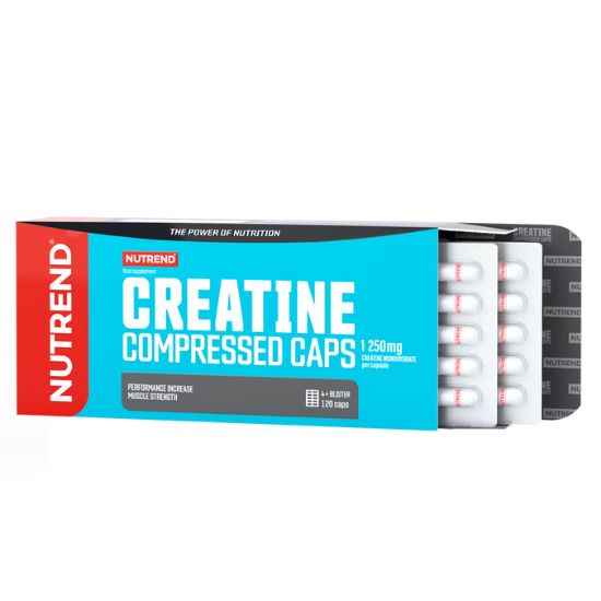 Creatine Compressed Caps, 120 caps, Nutrend - Vitax.ro