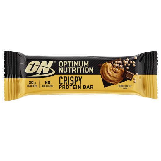 Protein Crisp Bar, Peanut Butter, 10 bars, Optimum Nutrition - Vitax.ro