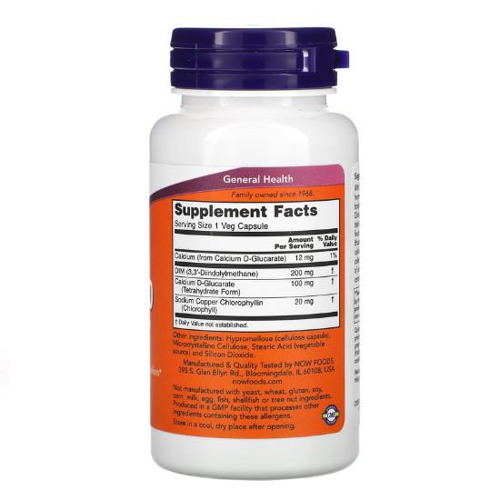 DIM 200 Diindolylmethane, 90 vcaps, NOW Foods - Vitax.ro