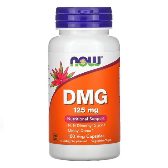 DMG (Dimethylglycine), 125mg, 100 vcaps, NOW Foods - Vitax.ro